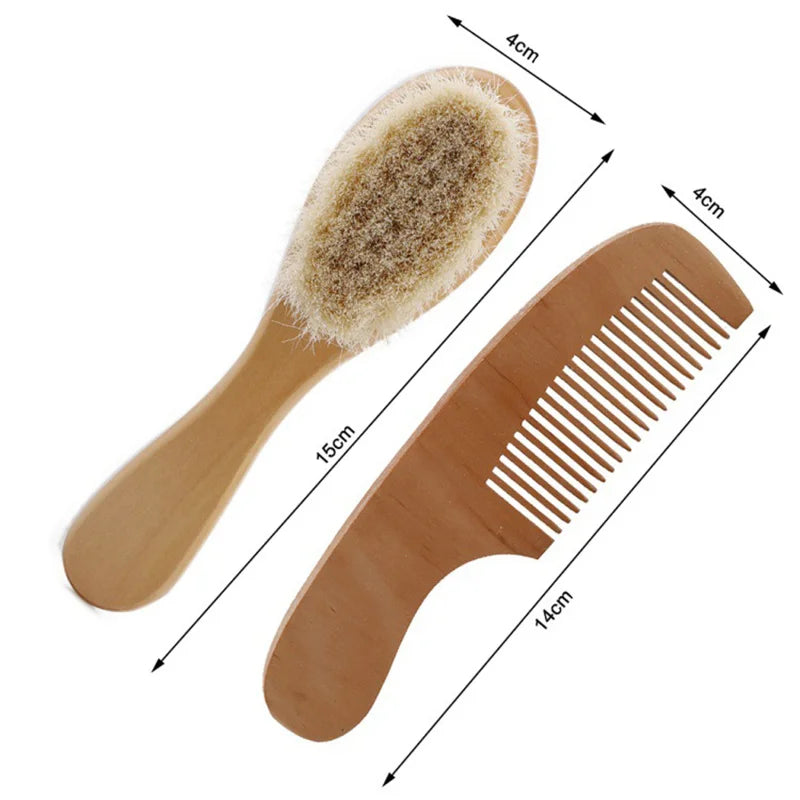 Wooden Baby Hair Brush Comb