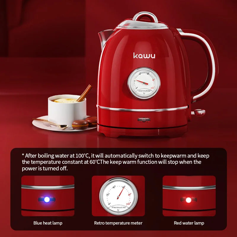European-style retro electric kettle