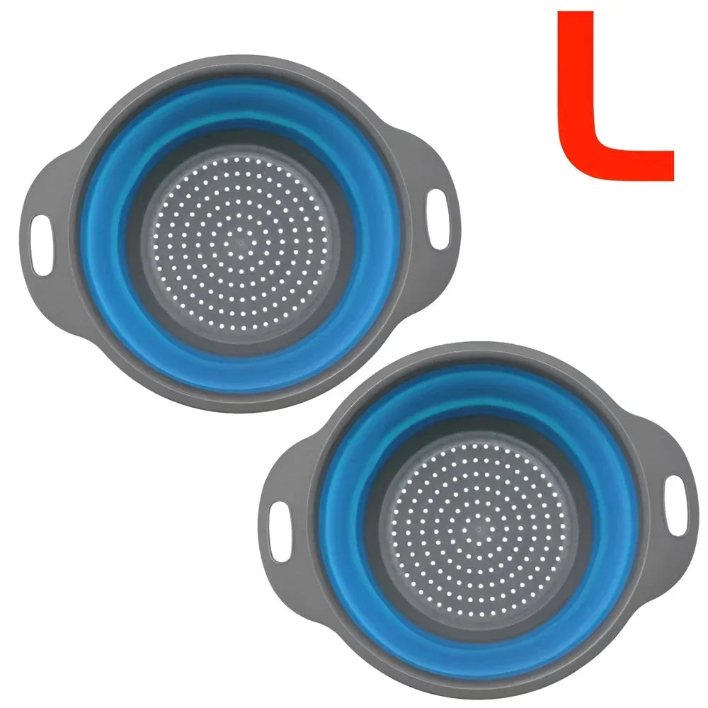 Round Collapsible Colander Silicone