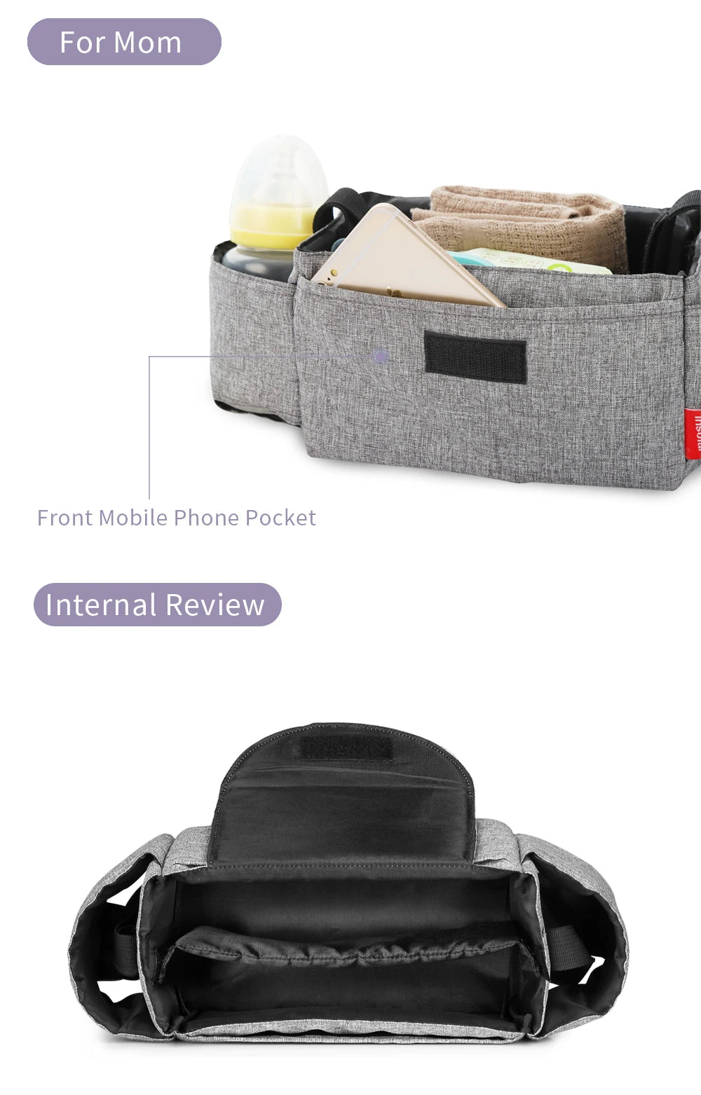 Insular Diaper Bag Baby Milk Bottle