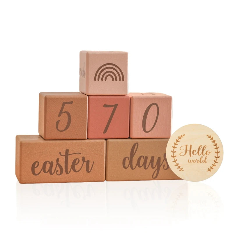 Handcrafted wooden milestone cards for baby photography – Winnebaby