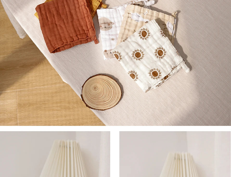 Bamboo Muslin Washcloths Face Towel