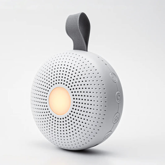 Portable Baby White Noise Machine – 15 Soothing Sounds with Smart Night Light & Nursery Lamp