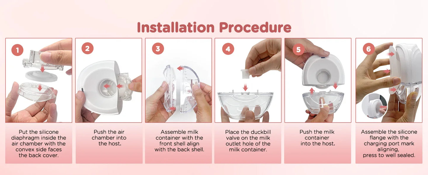 Hands Free Breast Pump Electric Wearable Breast Pump