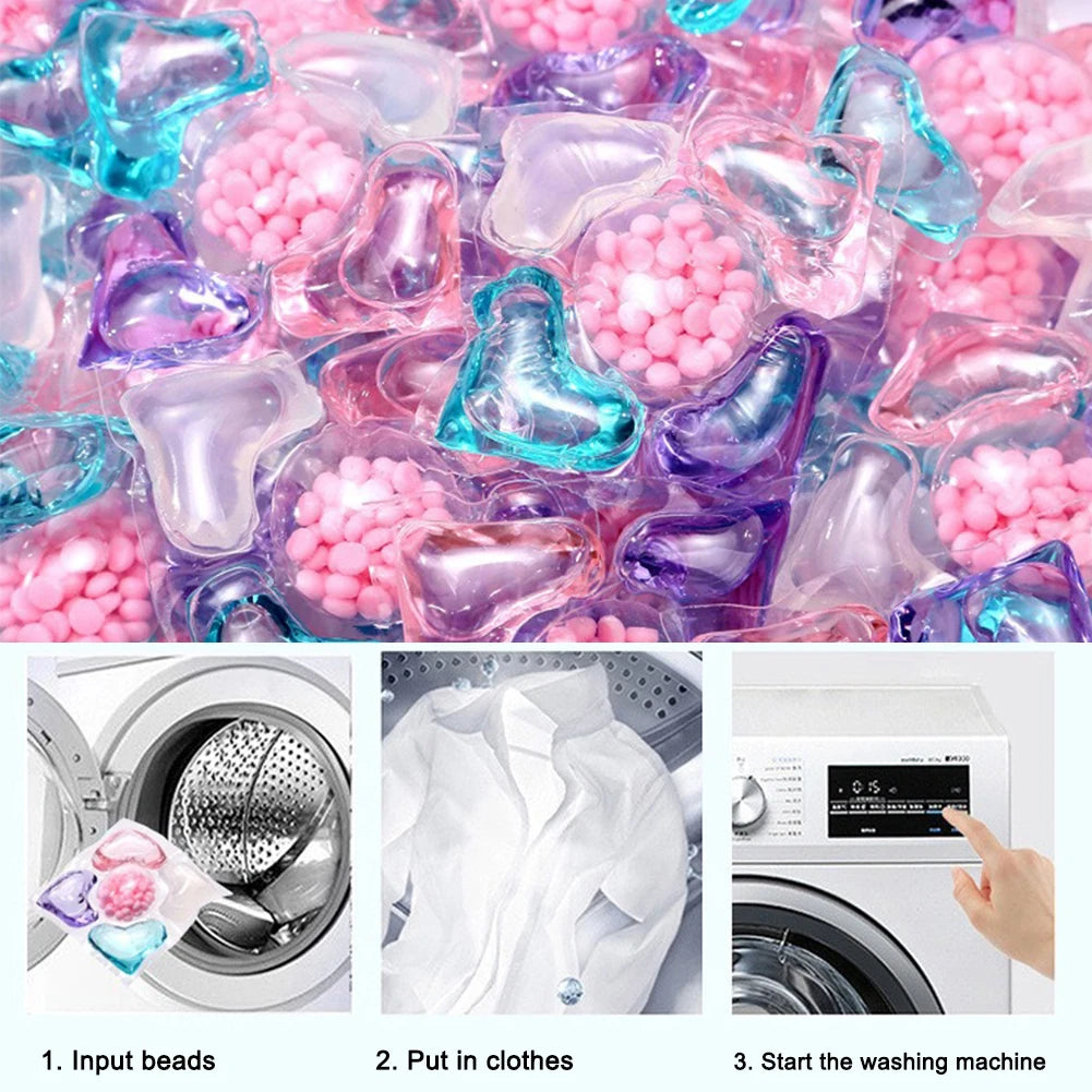 50Pcs 5 in 1 Laundry Scent Fragrance Beads Detergent
