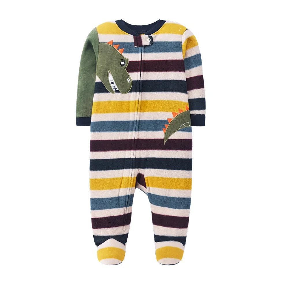 Footed Warm Baby Rompers