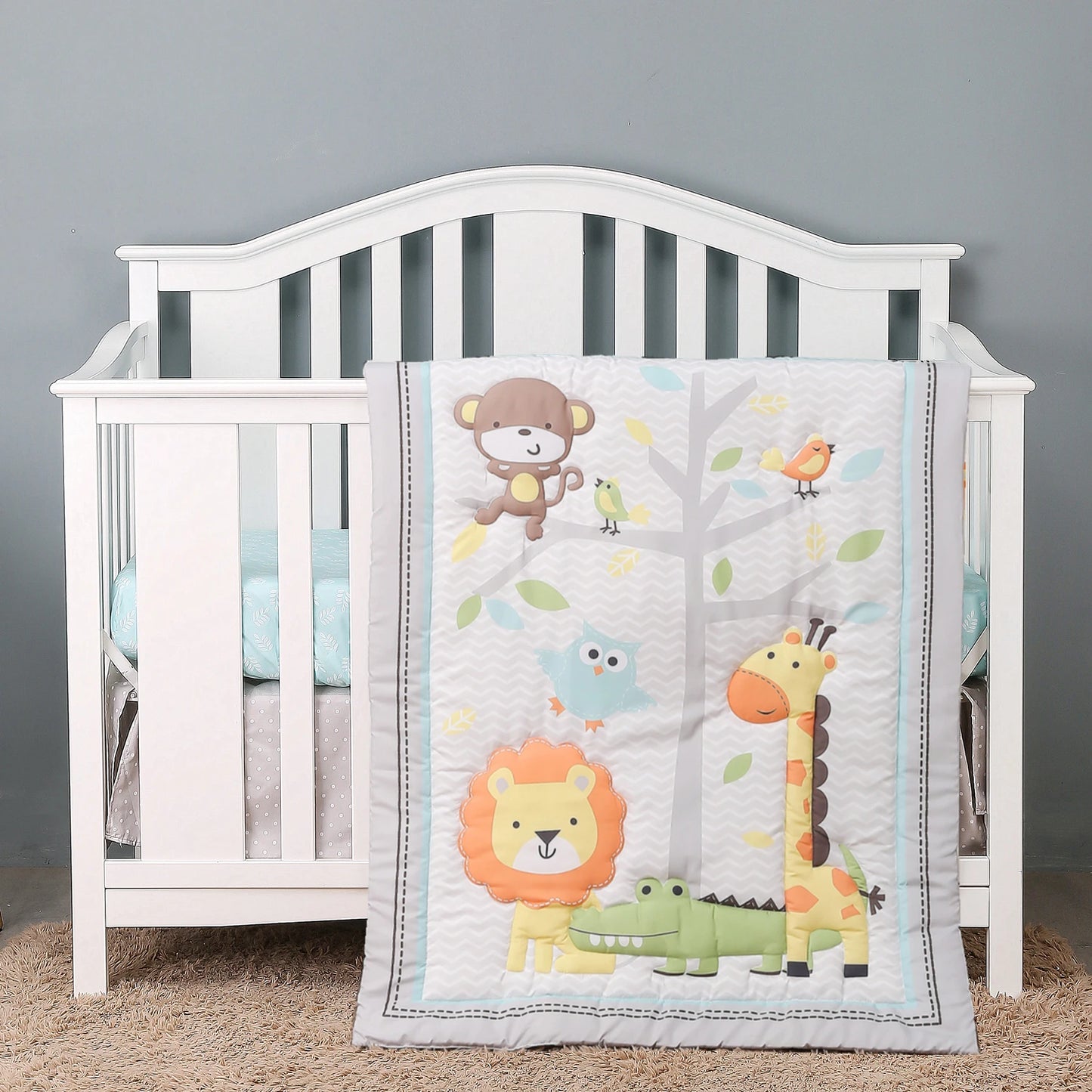 Luxury Super Soft Breathable Cot Bedsheets Crib