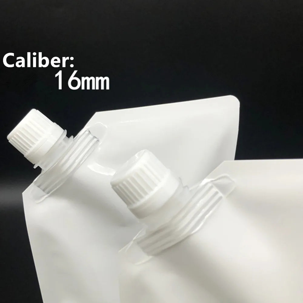 Milky White Standing Up Liquid Packing Bag