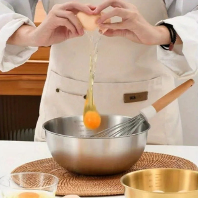 3PCS Stainless Steel Mixing Bowl Set