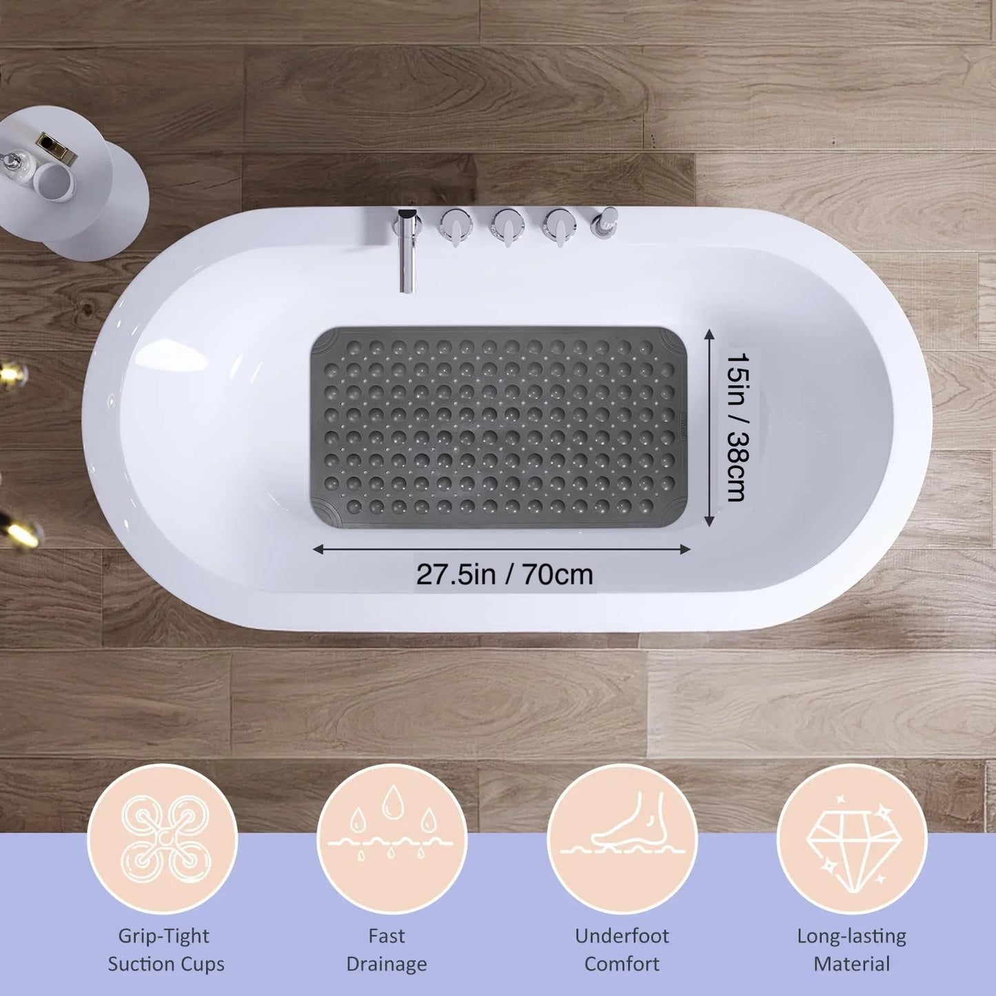 Non Slip Shower Mats for Inside Shower