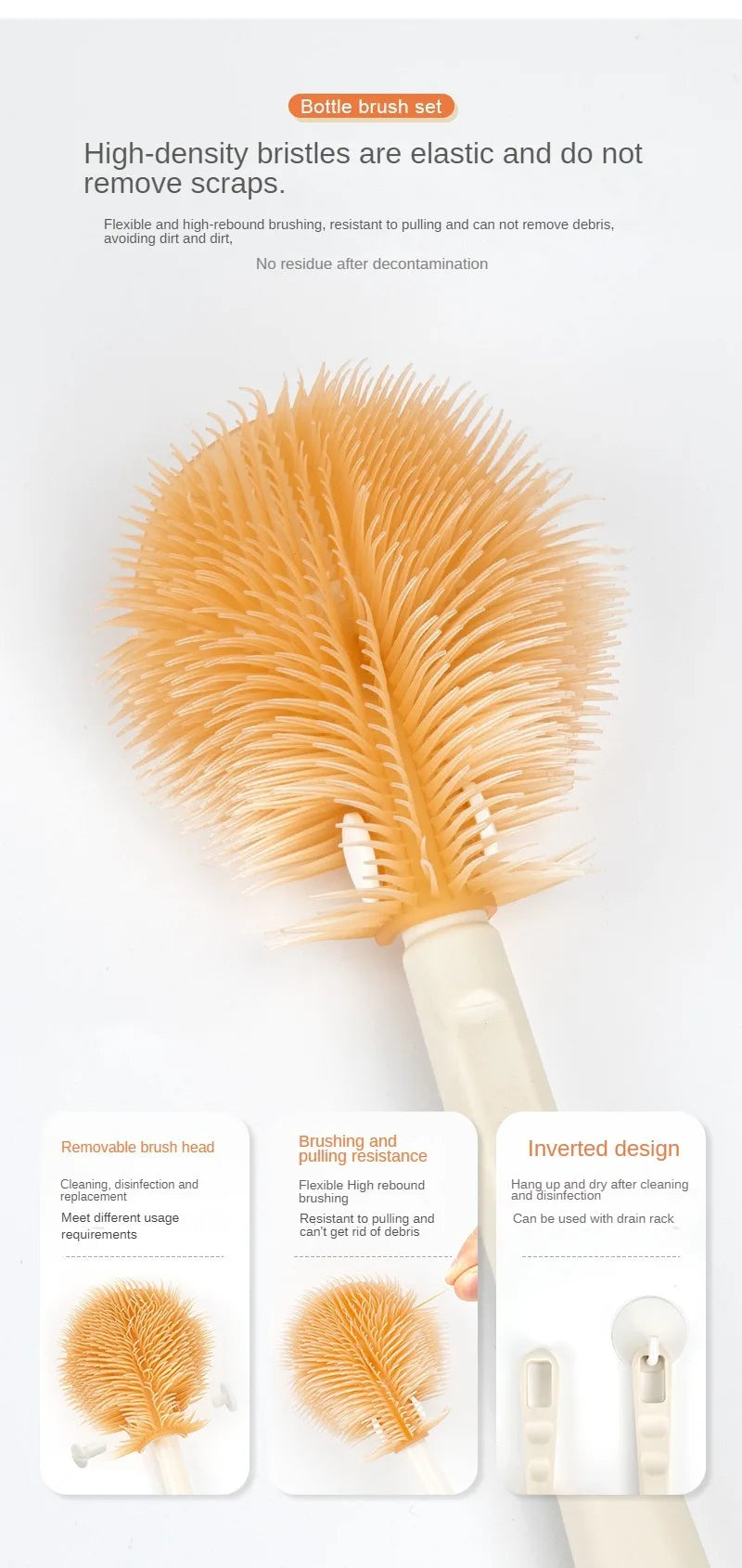 Baby Bottle Cleaner Brush Set