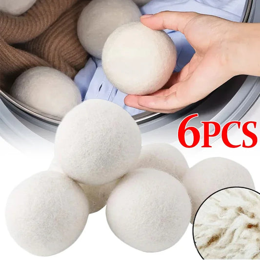 Wool Dryer Balls Reusable Fleece Laundry Ball