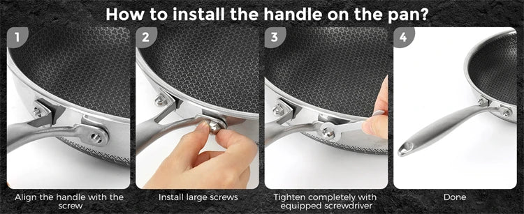 Nonstick Frying Pan Stainless Steel