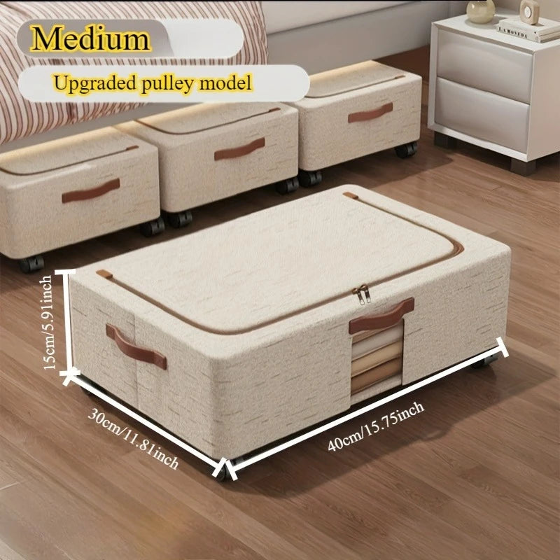 Bed Under Storage Foldable Fabric Bin