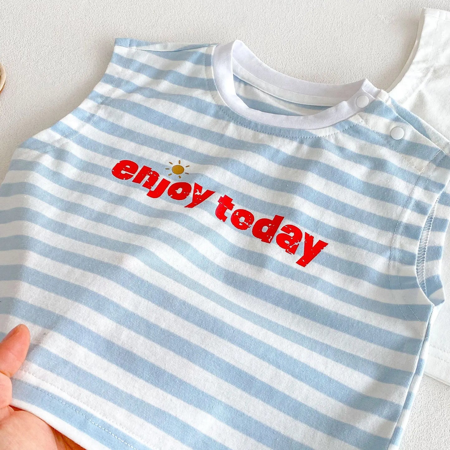 Summer Baby Clothing Set Striped Vest