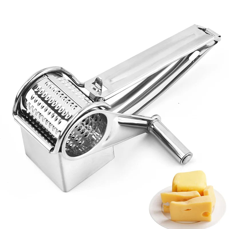 Rotary Cheese Grater Stainless Steel Handheld