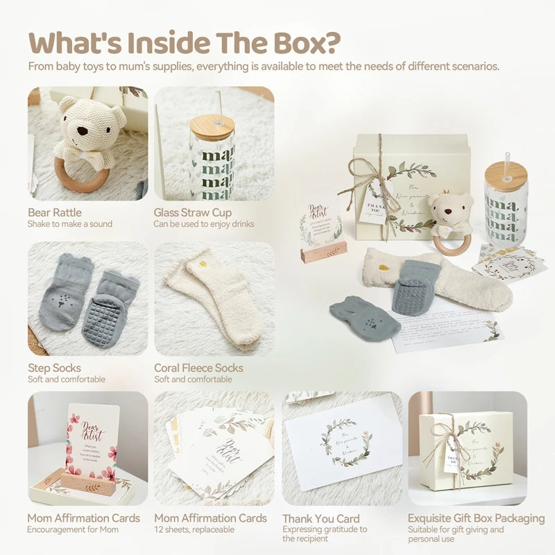 Baby Bathing Set Gift Box Wooden