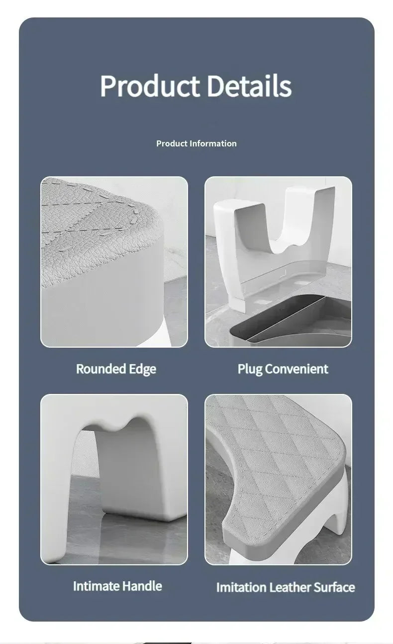 Anti-Slip Toilet Stool Squatting Foot Stool