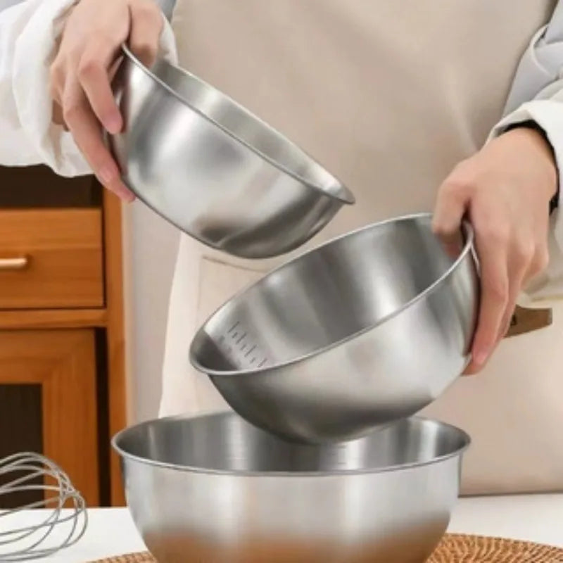 3PCS Stainless Steel Mixing Bowl Set