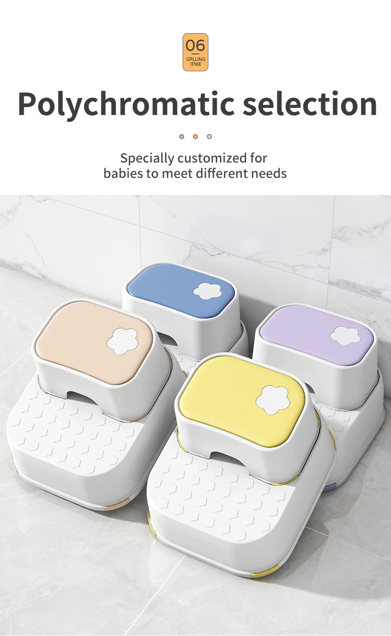 Kid Step Stool Bathroom Non Slip Safety Training