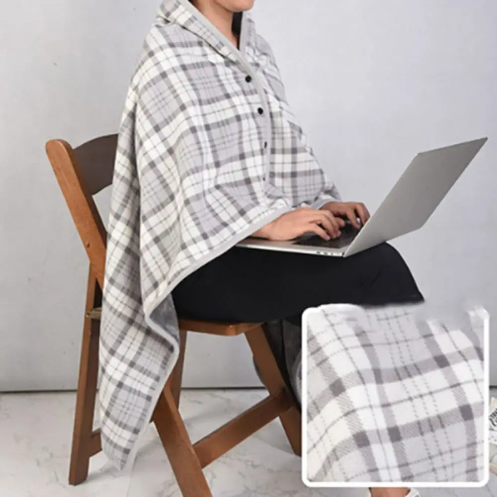 Throw Blankets Plaid Blanket Wearable Blanket