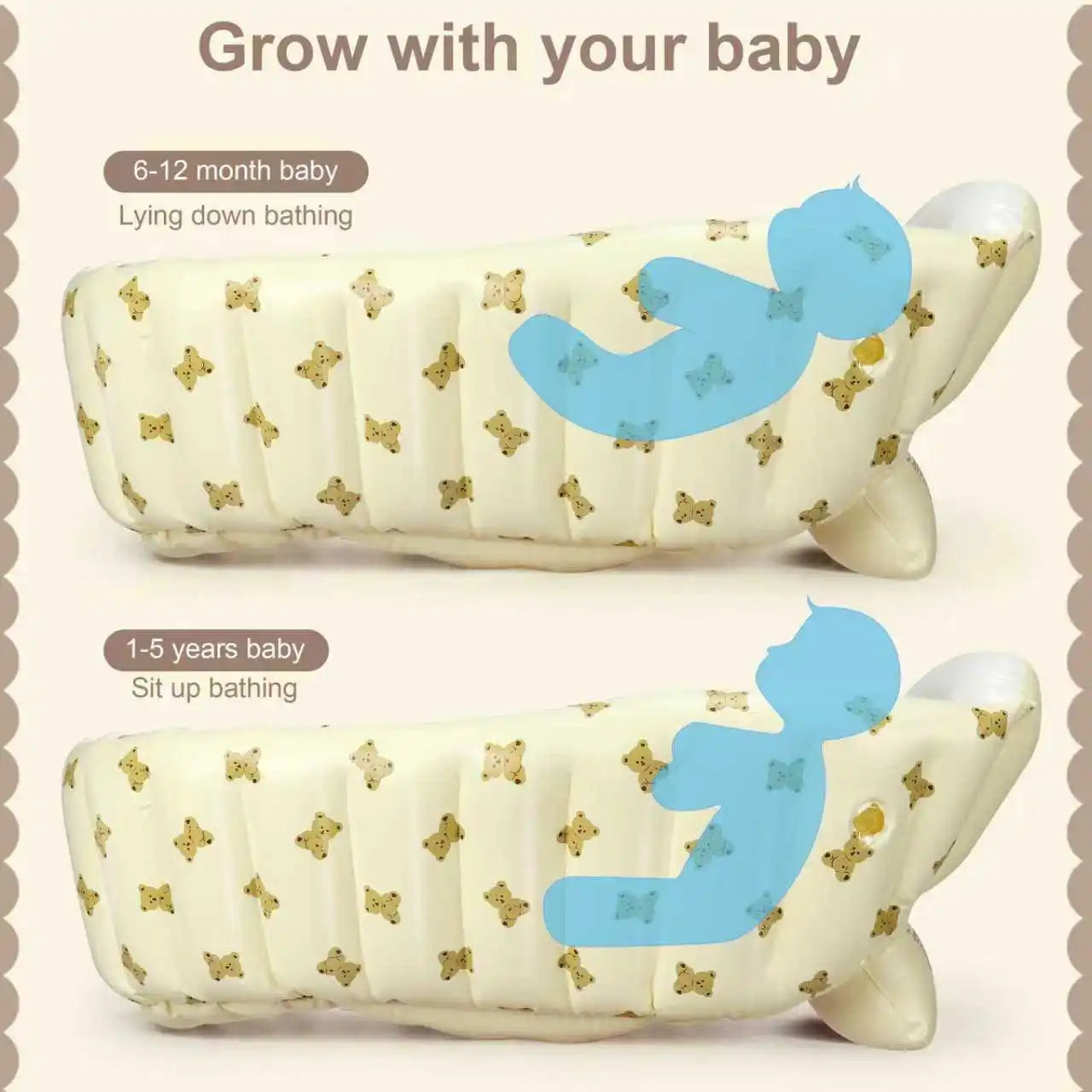 Baby portable shower basin