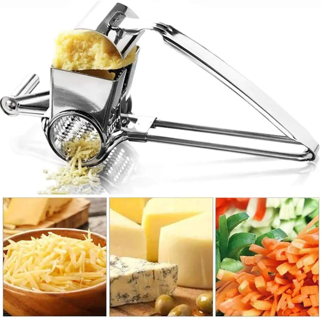 Rotary Cheese Grater Stainless Steel Handheld