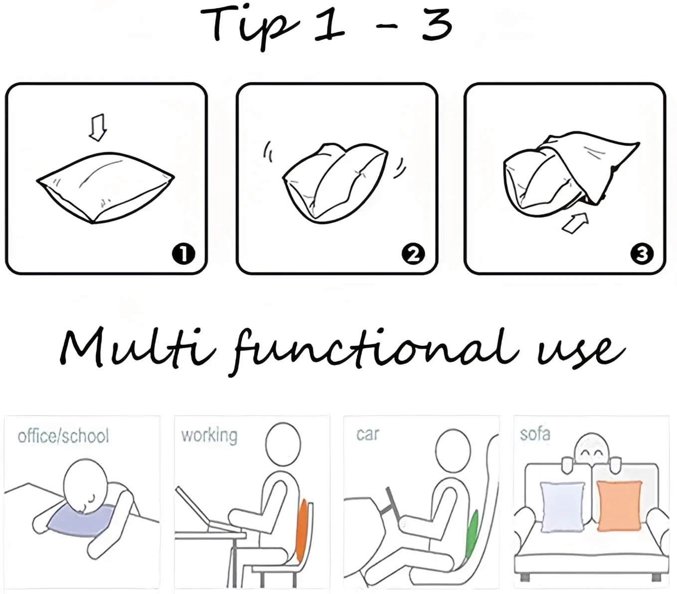 Sport cushion cover Comfortable soft Pillow Case