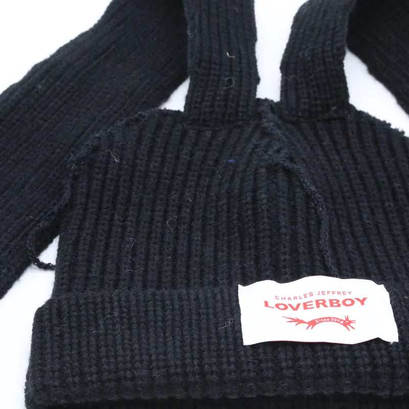 Long fox Ears Knitted Hat