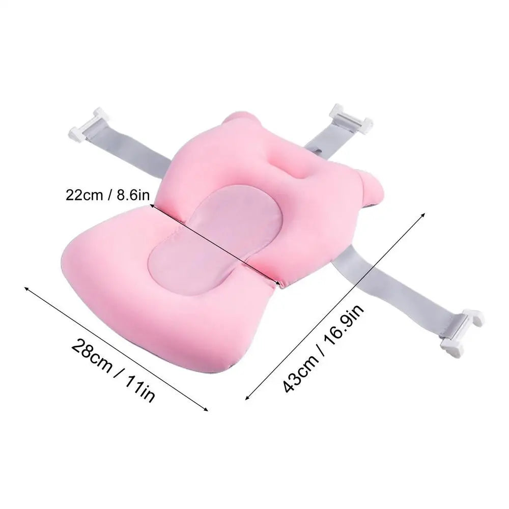 New born Bath Cushion Adjustable Foldable Bathtub
