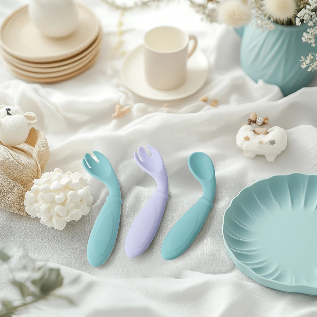 Multifunctional Silicone Feeding Utensils - BPA Free