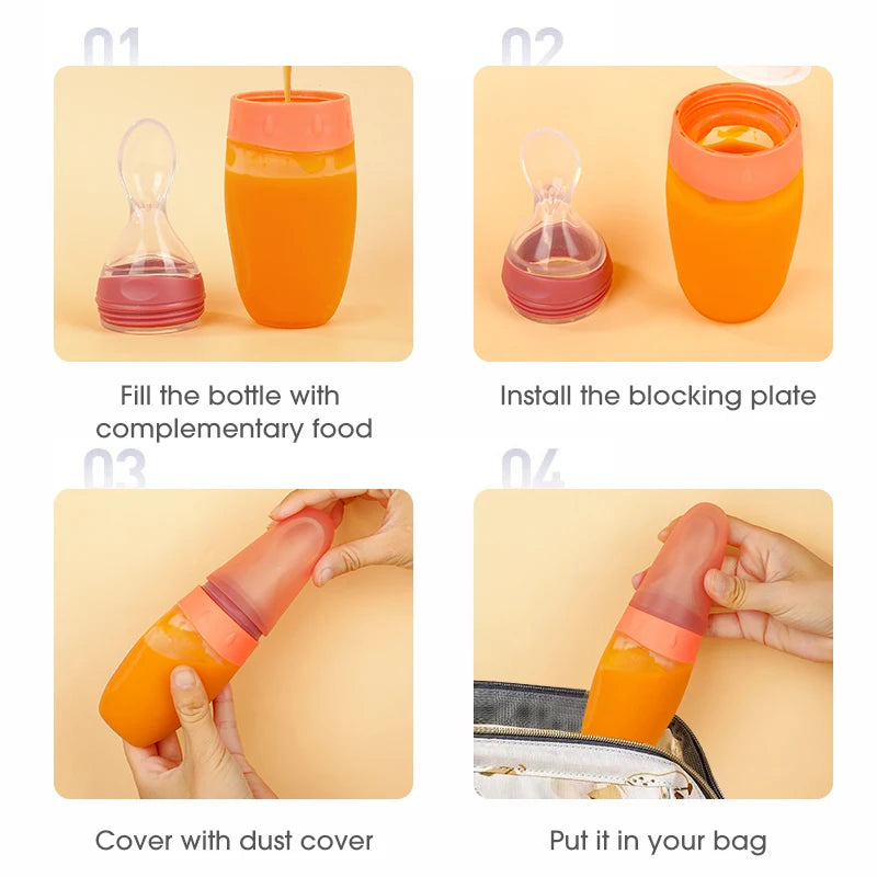 Premium baby feeder dispensing spoon for easy feeding – Winnebaby