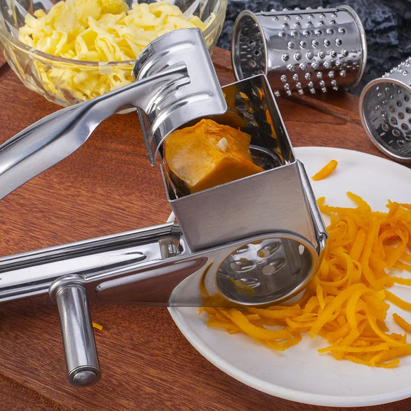 Rotary Cheese Grater Stainless Steel Handheld