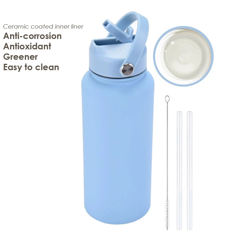 Water Bottle With Straw