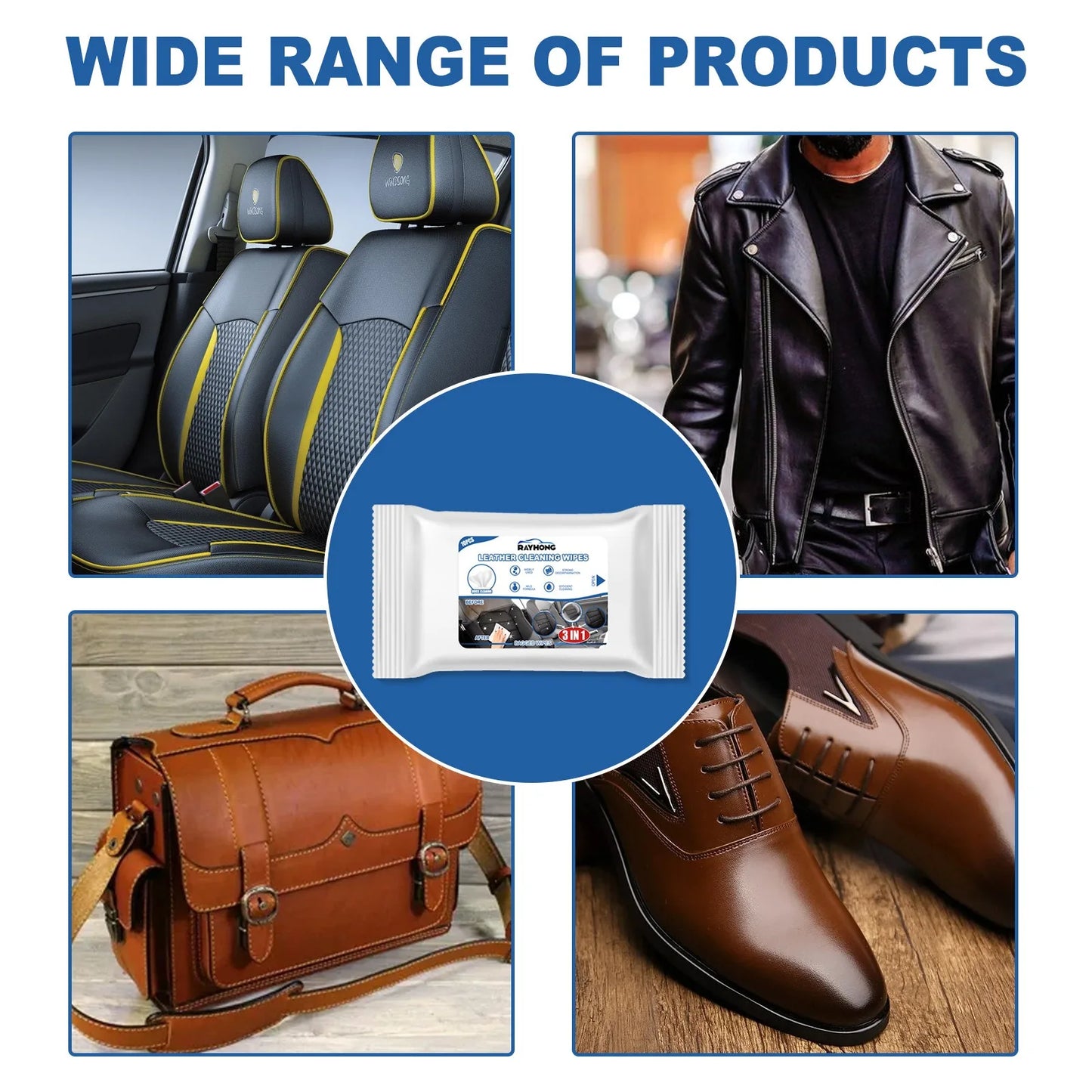 Car Leather Cleaning Wipes