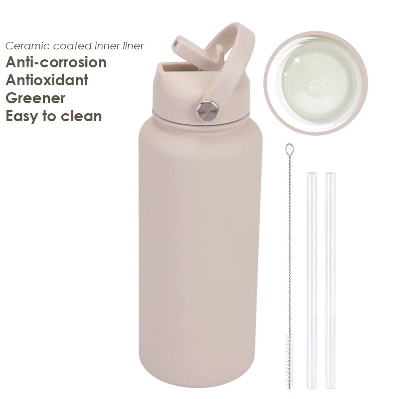 Water Bottle With Straw