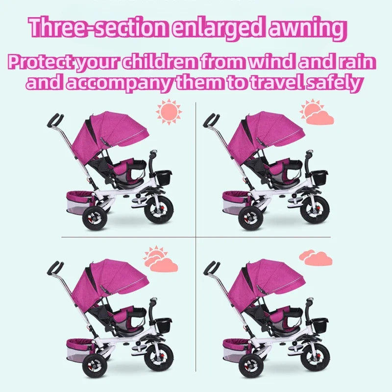 4 in 1 Folding Kids Trike Sit