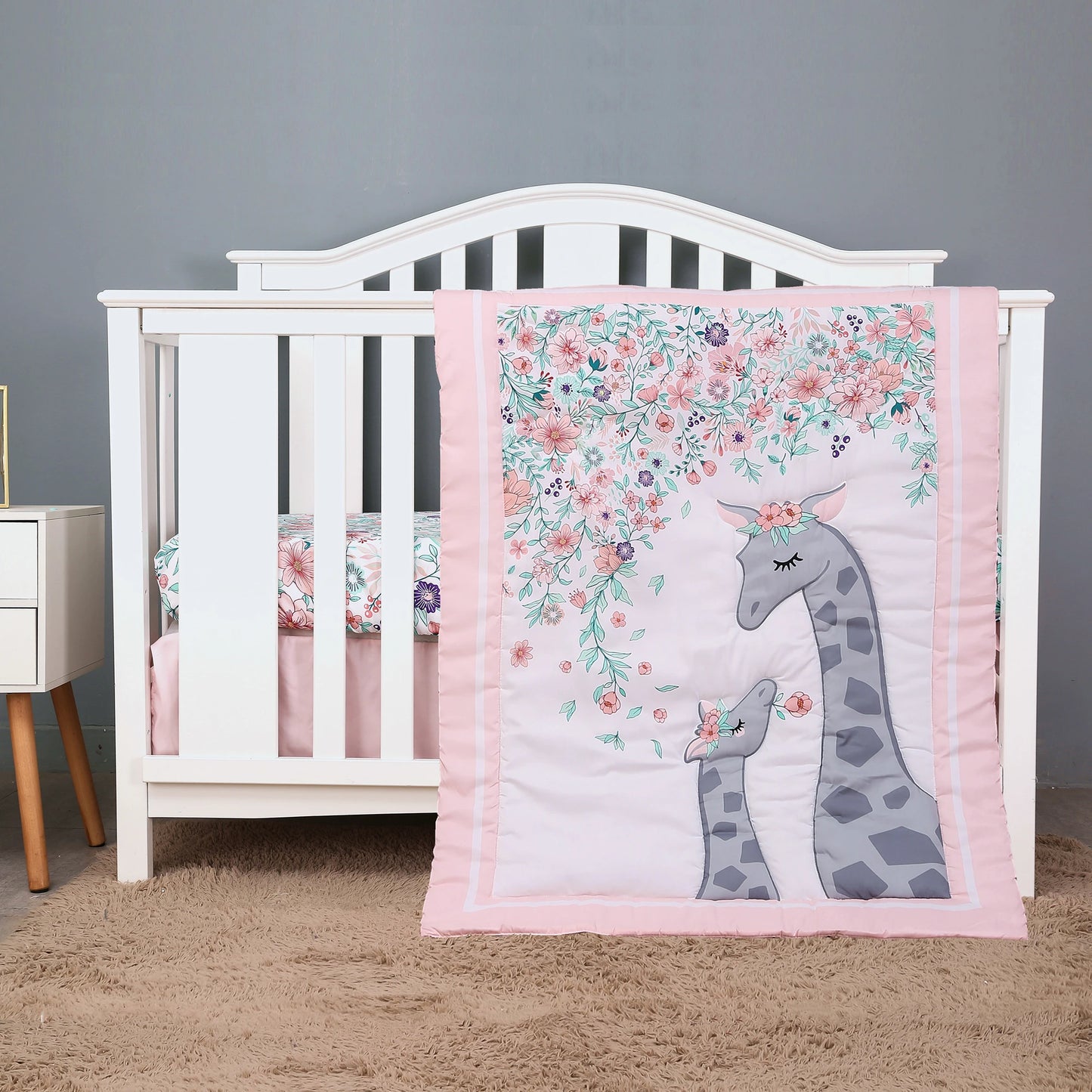 Luxury Super Soft Breathable Cot Bedsheets Crib