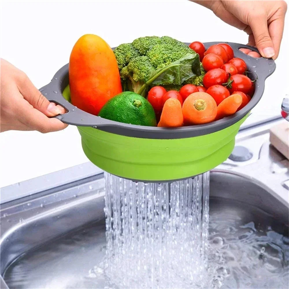 Round Collapsible Colander Silicone