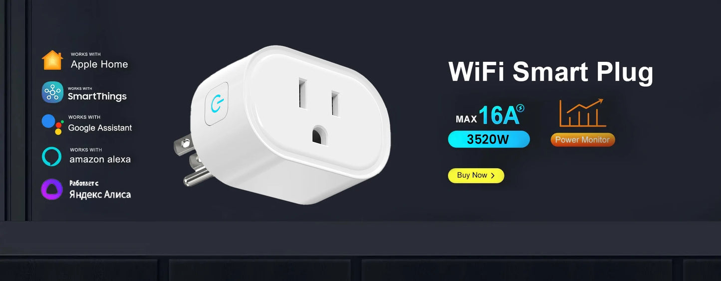 16A Smart Plug with Bluetooth App Control