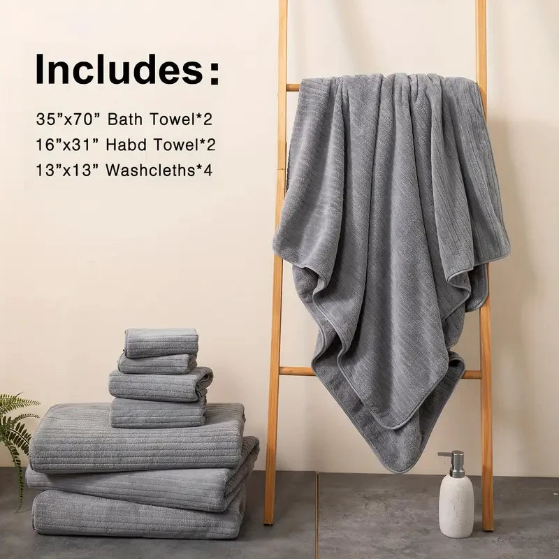 8 Pcs Bath Towel Set