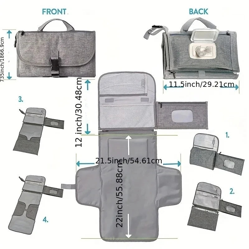 Portable Diaper Changing Pad For Baby